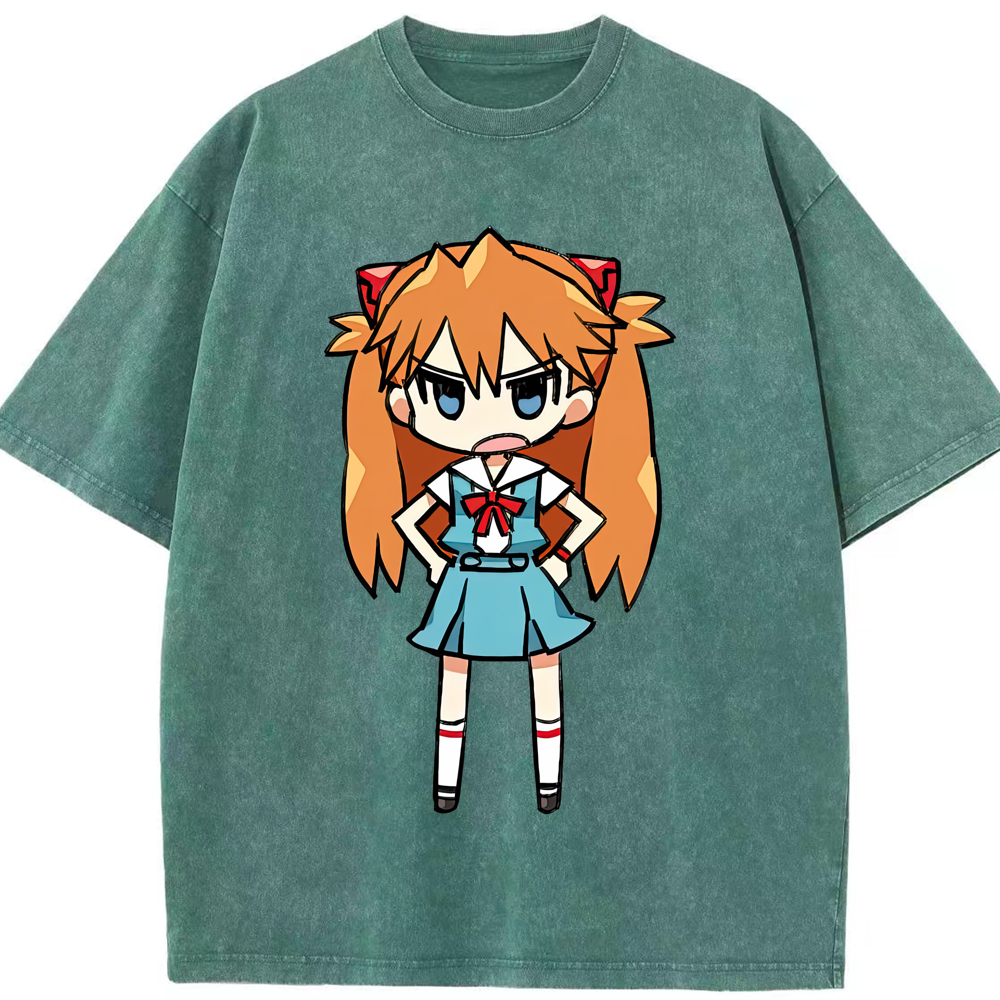 （画像用） EVA 新世紀エヴァンゲリオン 綿100% ヴィンテージ風 半袖Tシャツ（フロントプリント）
